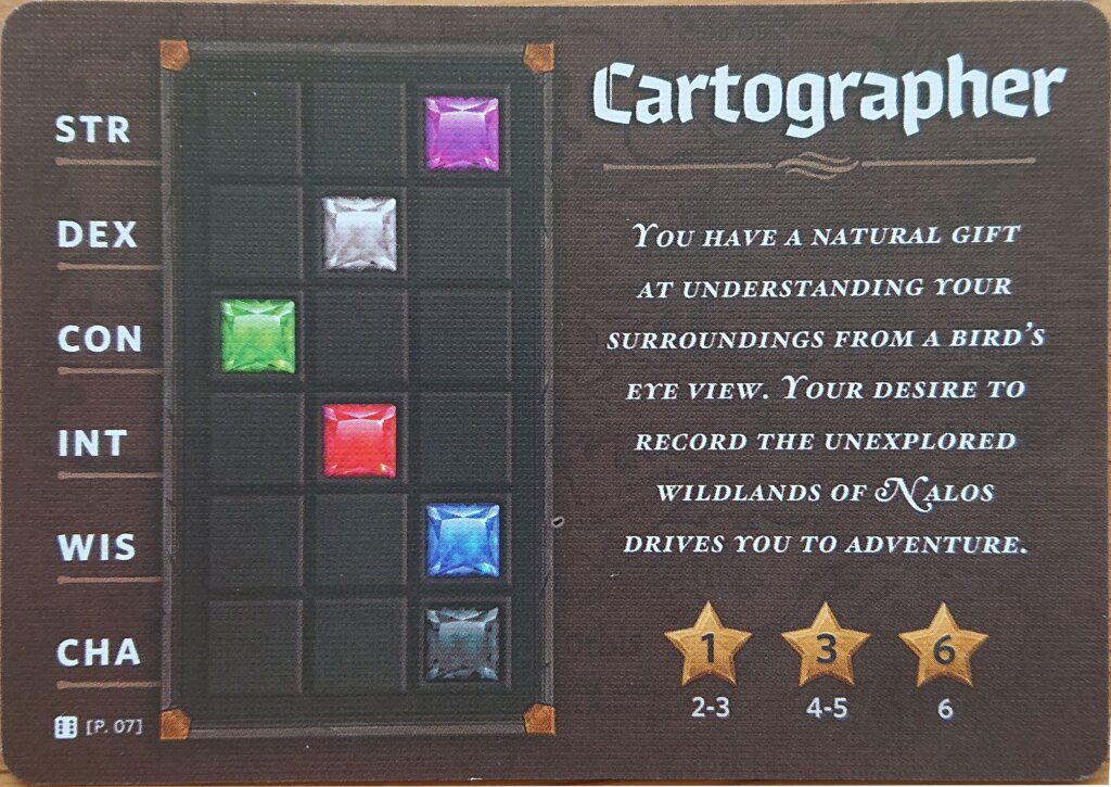 Roll Player: Cartographer Backstory Promo Card board game cover