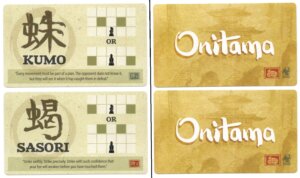 Onitama: Kumo and Sasori Promo Cards board game cover