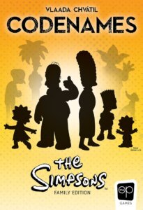 Codenames: The Simpsons board game cover