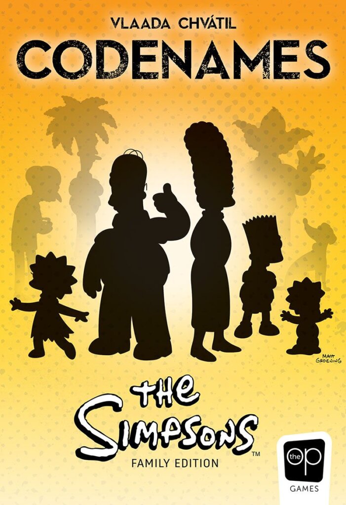 Codenames: The Simpsons board game cover