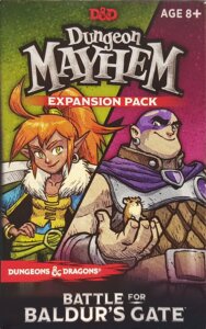 Dungeon Mayhem: Battle for Baldur’s Gate board game cover