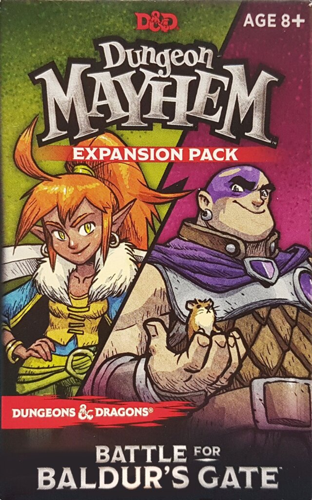 Dungeon Mayhem: Battle for Baldur’s Gate board game cover