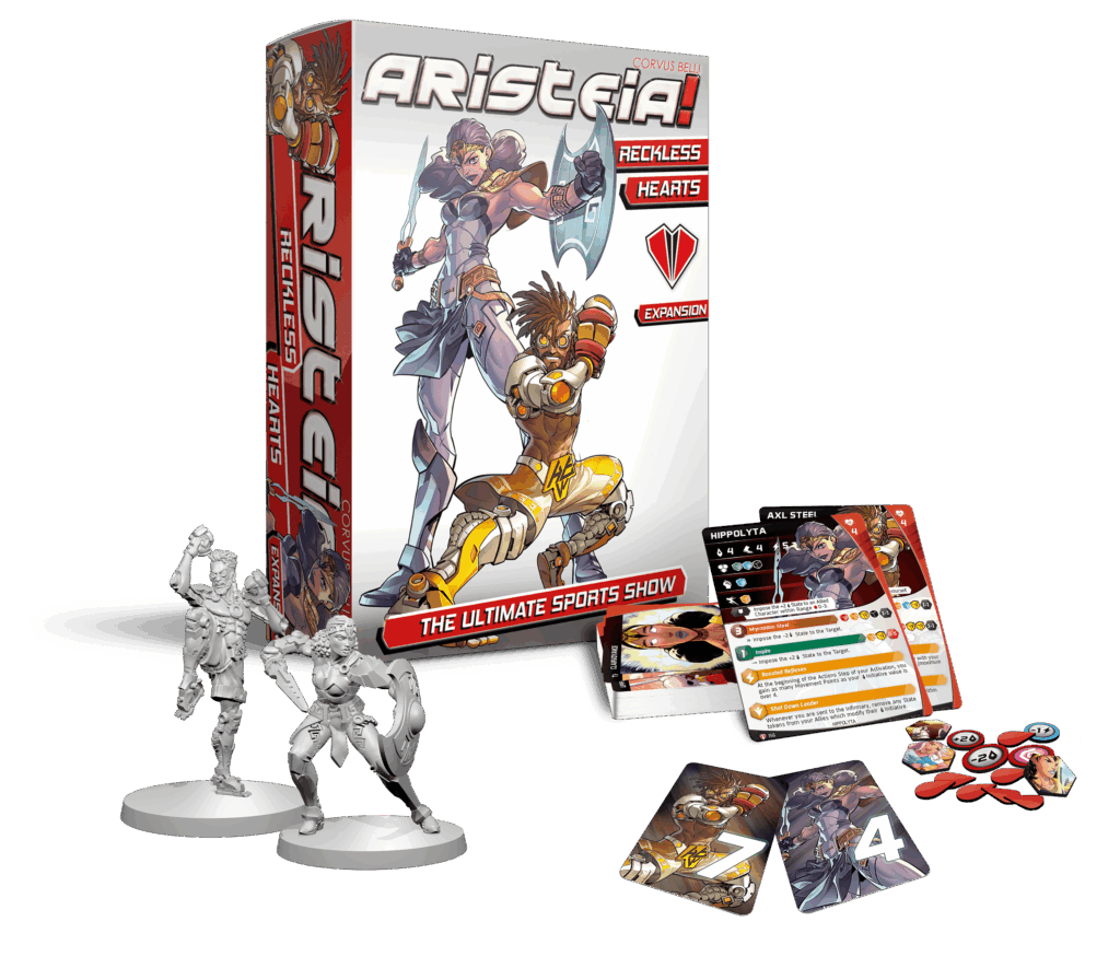 Aristeia!: Reckless Hearts board game cover