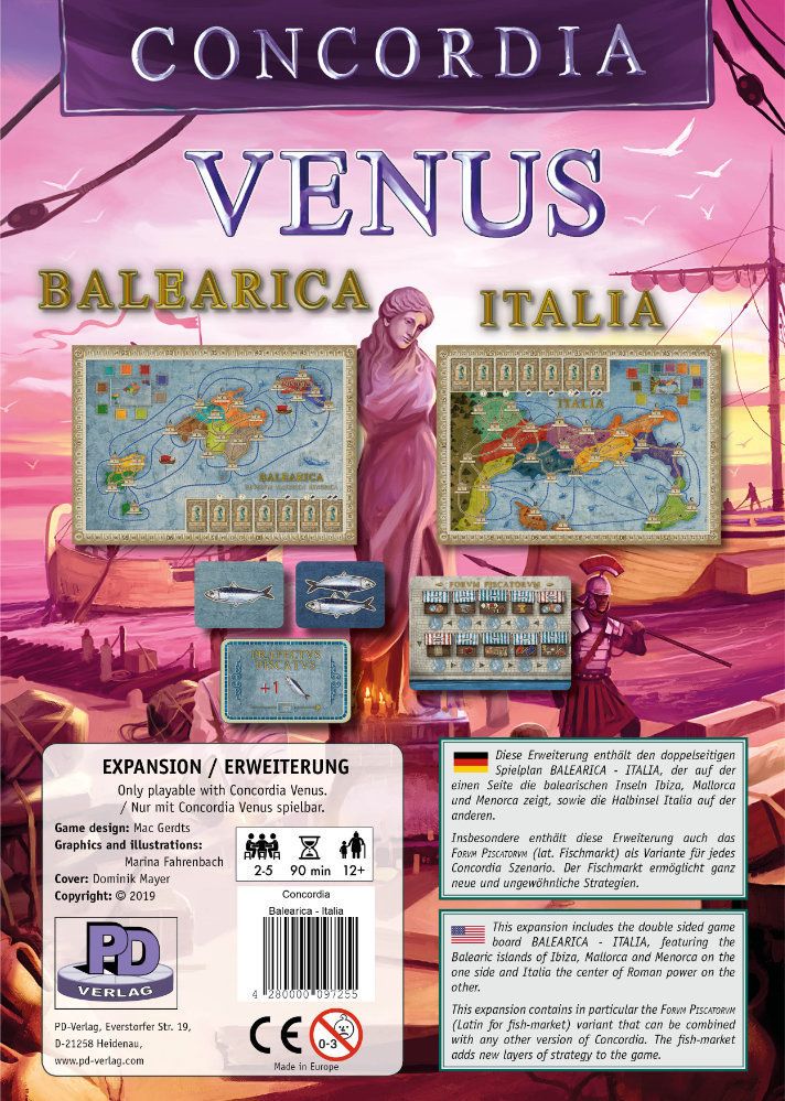 Concordia Venus: Balearica / Italia board game cover