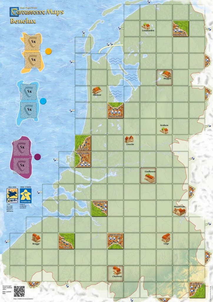 Carcassonne: Maps – Benelux board game cover