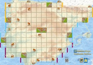 Carcassonne Maps: Península Ibérica board game cover