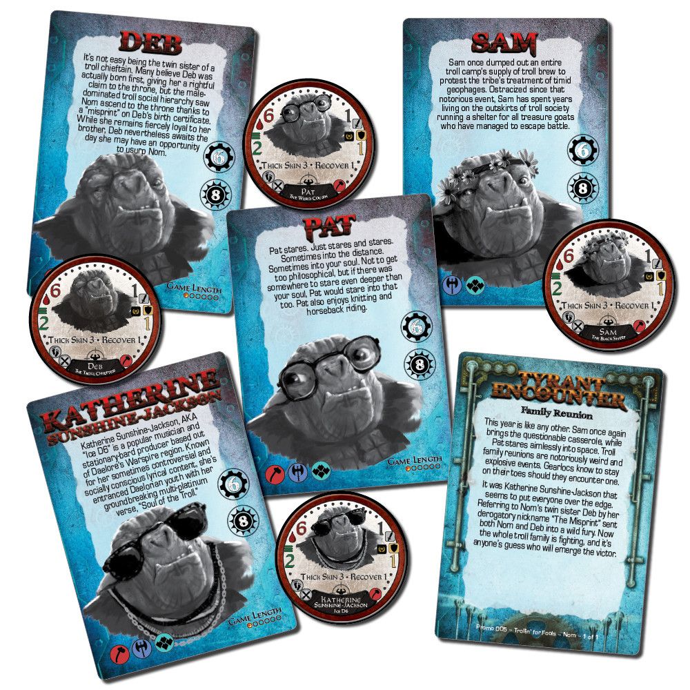 Too Many Bones: Trollin’ 4 Fools! Tyrant Pack board game cover