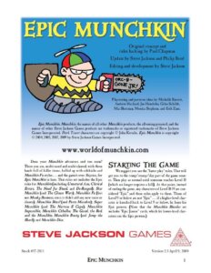 Epic Munchkin board game cover