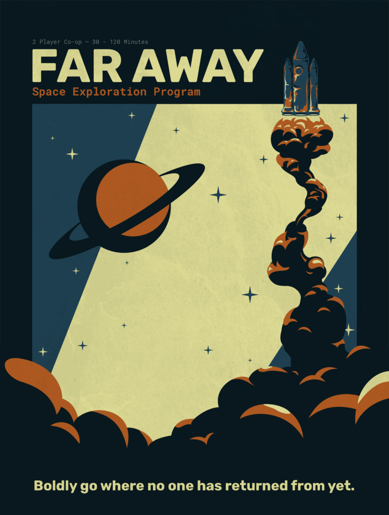 Far Away board game cover