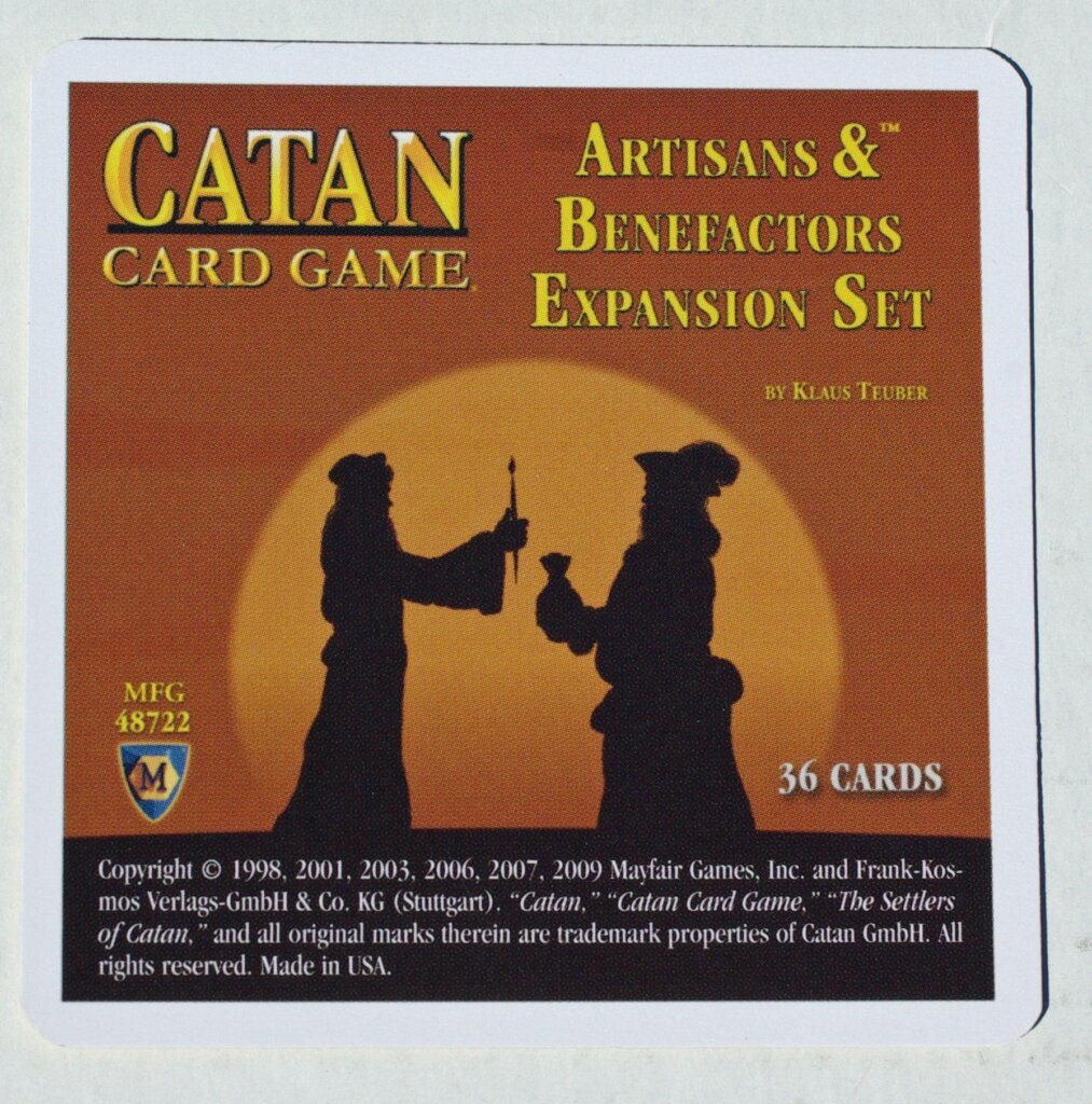 Catan Card Game: Artisans & Benefactors board game cover