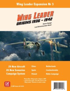 Wing Leader: Origins 1936-1942 board game cover