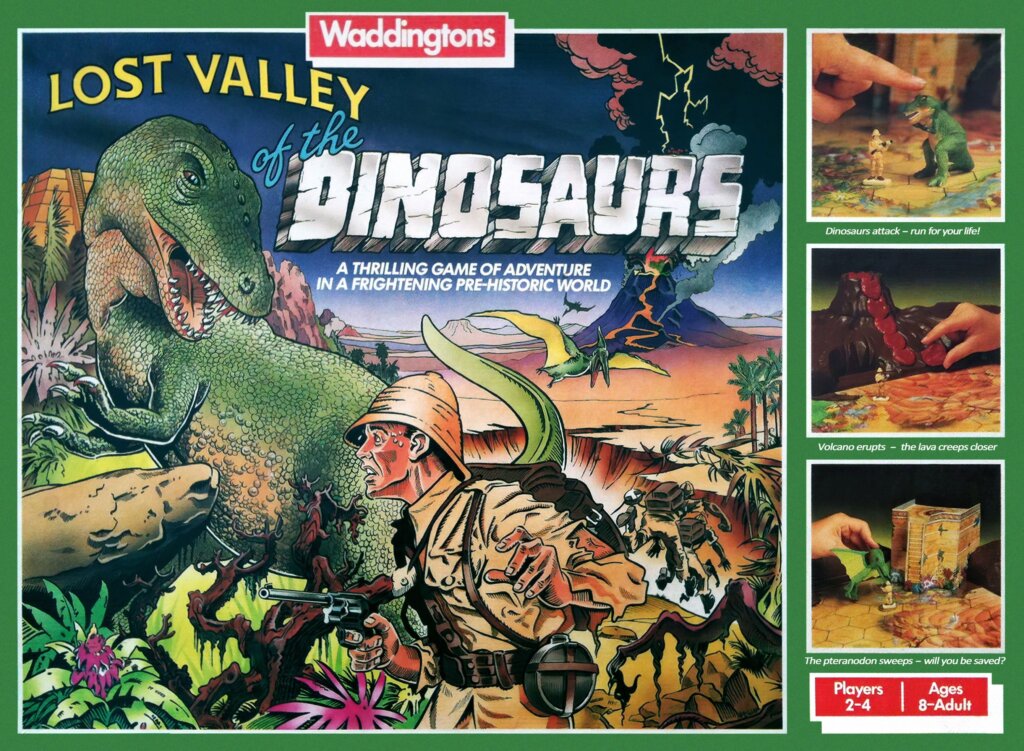 Lost Valley of the Dinosaurs board game cover