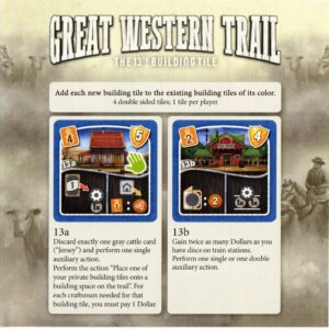 Great Western Trail: 13th Building Tile board game cover