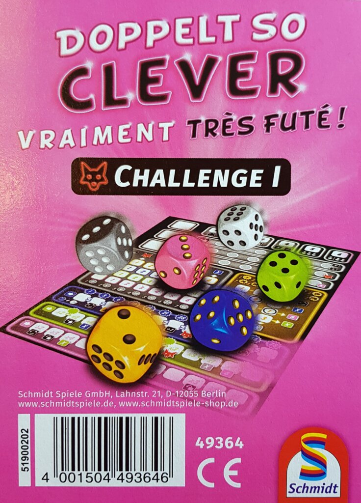 Doppelt so Clever: Challenge I board game cover