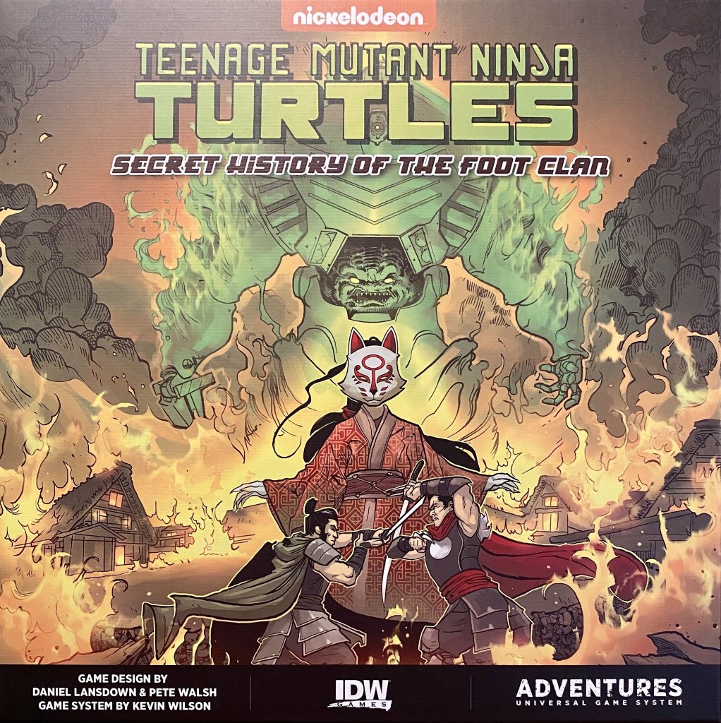 Teenage Mutant Ninja Turtles Adventures: Secret History of the Foot Clan board game cover