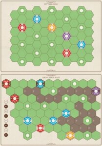 Age of Steam Deluxe Expansion: New England/Pittsburgh & Switzerland Maps board game cover
