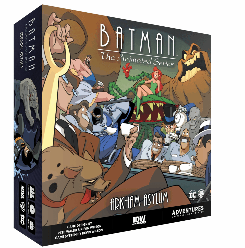 Batman: The Animated Series Adventures – Arkham Asylum Expansion board game cover