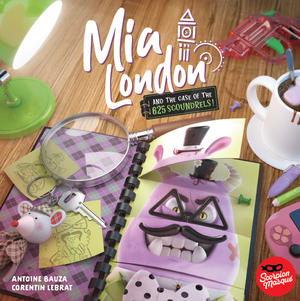 Mia London and the Case of the 625 Scoundrels board game cover