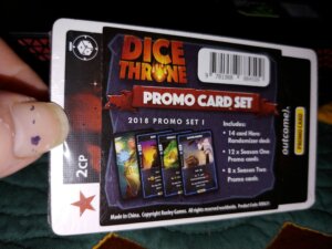 Dice Throne: 2018 Promo Set I board game cover
