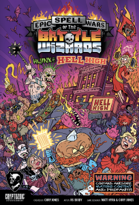 Epic Spell Wars of the Battle Wizards: Hijinx at Hell High board game cover