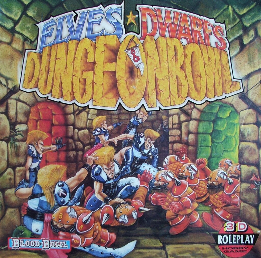 Elves, Dwarfs & Dungeonbowl board game cover