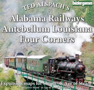 Age of Steam Expansion: Alabama Railways, Antebellum Louisiana & Four Corners board game cover