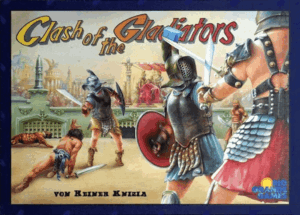 Clash of the Gladiators board game cover
