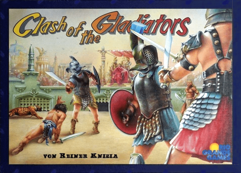 Clash of the Gladiators board game cover