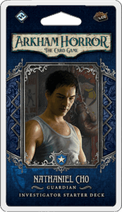 Arkham Horror: The Card Game – Nathaniel Cho: Investigator Starter Deck board game cover