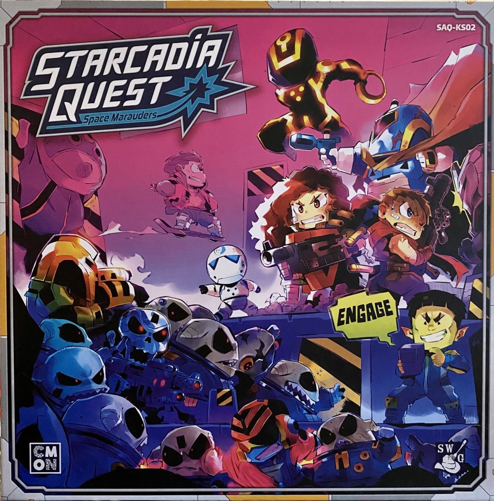 Starcadia Quest: Space Marauders board game cover