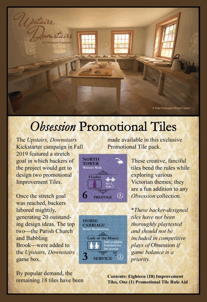 Obsession: Promotional Tiles board game cover