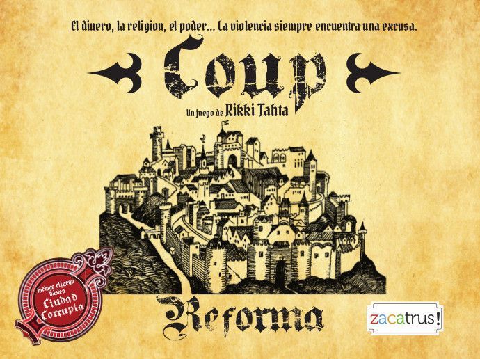 Coup + Reforma board game cover
