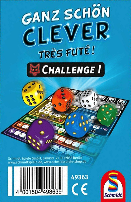 Ganz Schön Clever: Challenge I board game cover