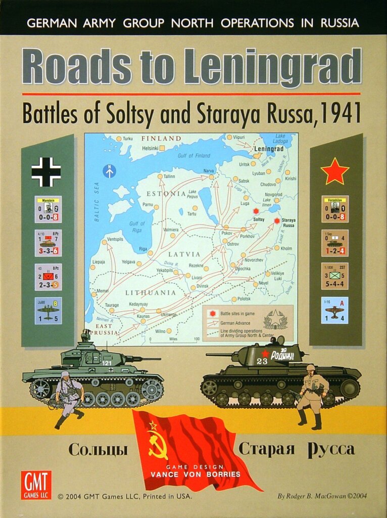 Roads to Leningrad: Battles of Soltsy and Staraya Russa, 1941 board game cover