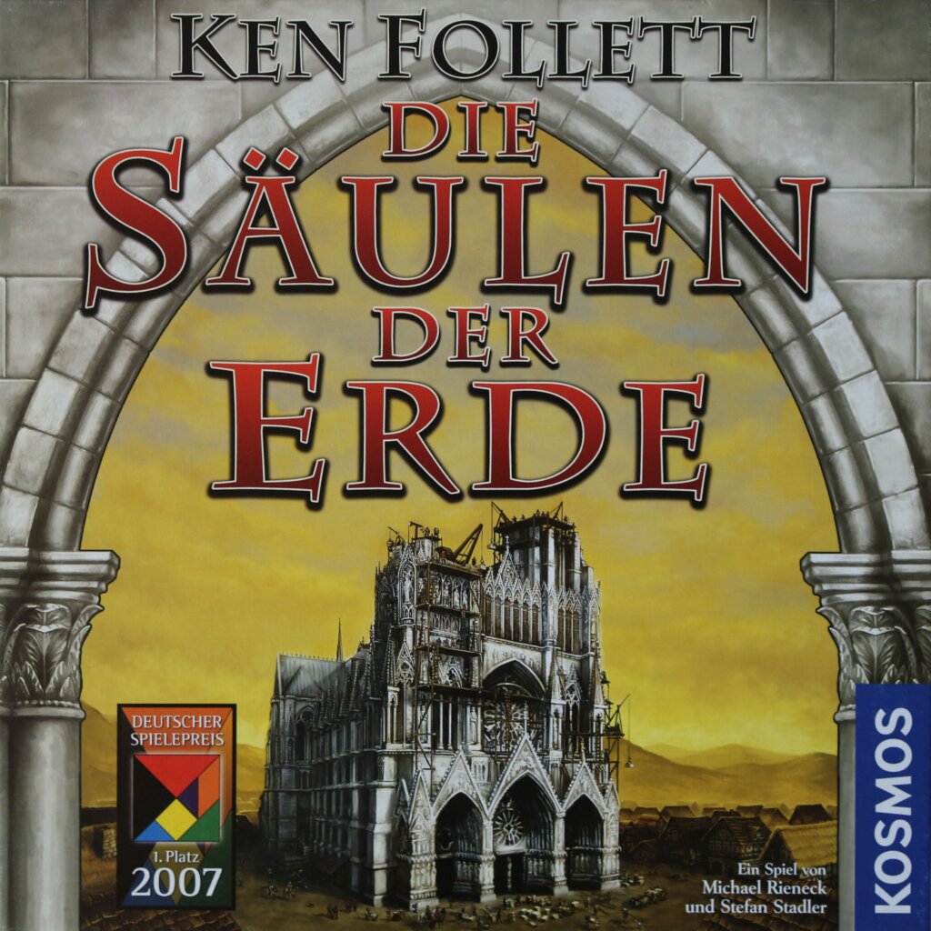 Die Säulen der Erde board game cover