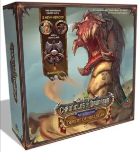 Chronicles of Drunagor: Age of Darkness – Desert of the Hellscar board game cover
