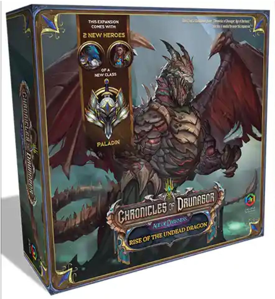 Chronicles of Drunagor: Age of Darkness – Rise of the Undead Dragon board game cover