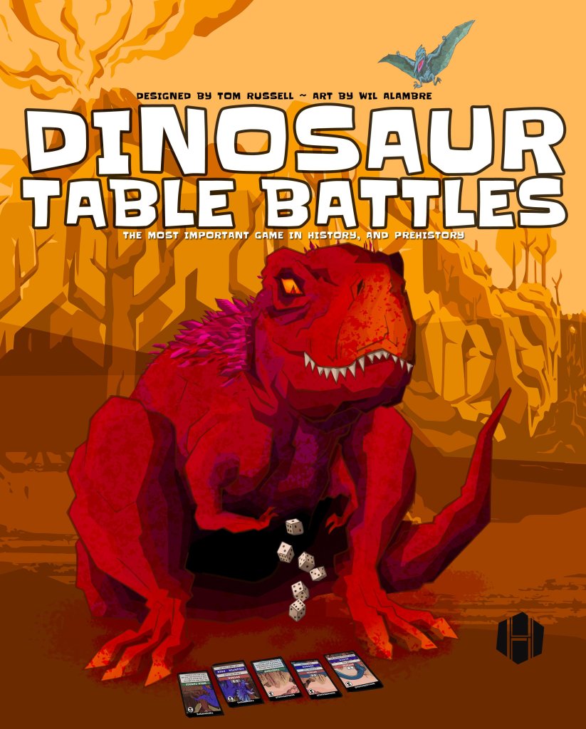 Dinosaur Table Battles board game cover