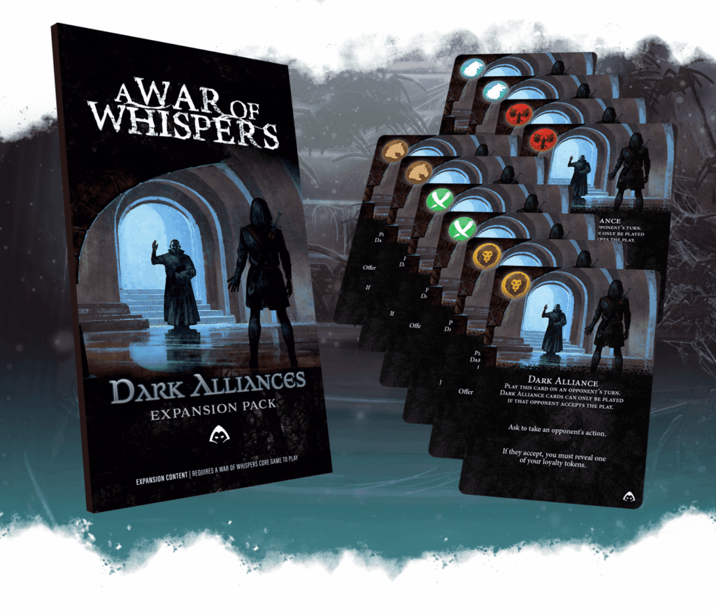 A War of Whispers: Dark Alliances board game cover