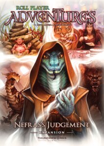 Roll Player Adventures: Nefras’s Judgement board game cover