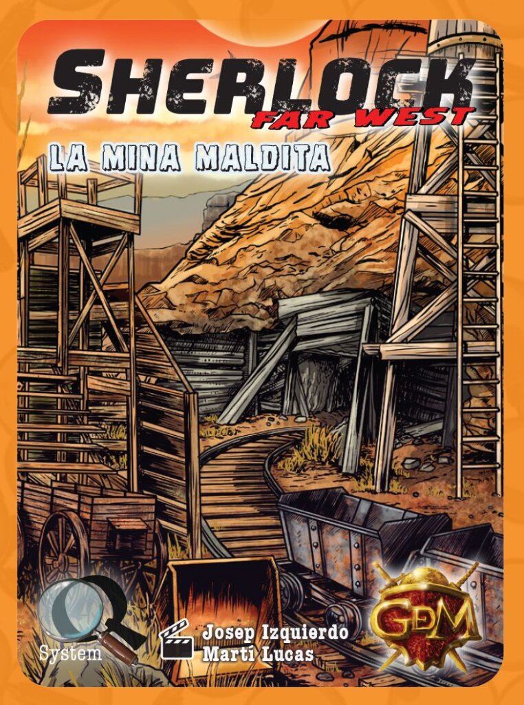 Sherlock Far West: La Mina Maldita board game cover