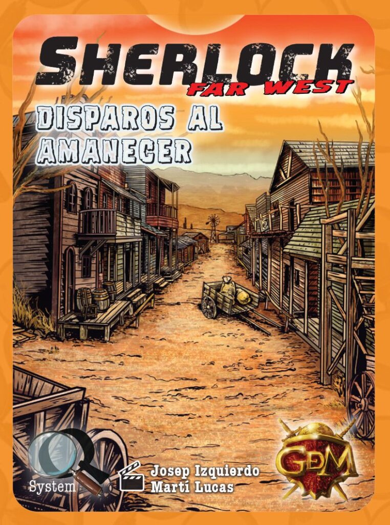 Sherlock Far West: Disparos al amanecer board game cover