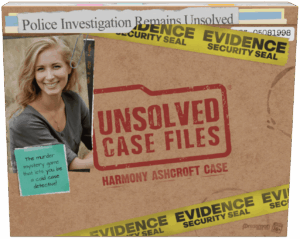Unsolved Case Files: Harmony Ashcroft board game cover