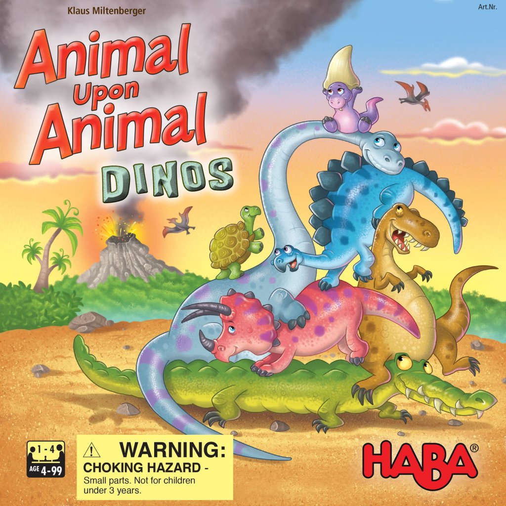 Animal Upon Animal: Dinos board game cover