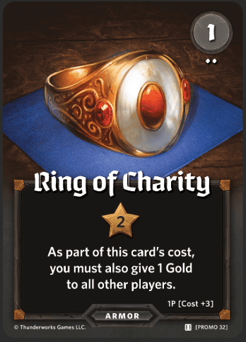 Roll Player: Ring of Charity Promo Card board game cover