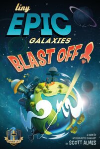 Tiny Epic Galaxies BLAST OFF! board game cover