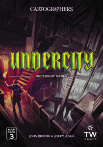 Cartographers: Map Pack 3 – Undercity: Depths of Sabek board game cover