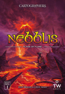 Cartographers: Map Pack 1 – Nebblis: Plane of Flame board game cover