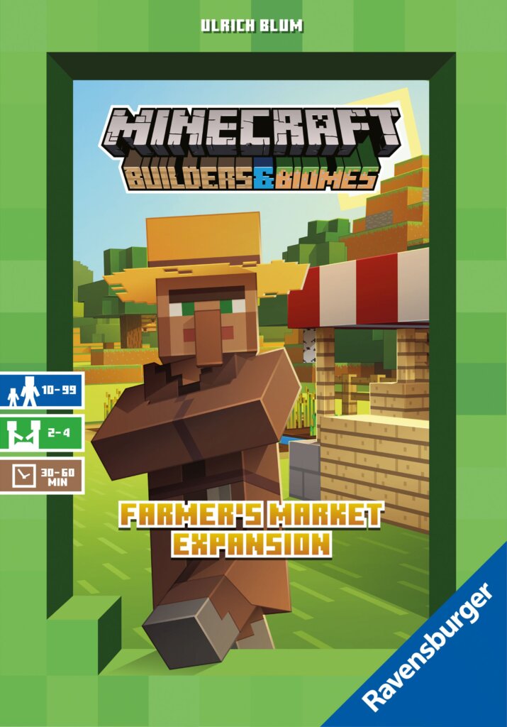 Minecraft: Builders & Biomes – Farmer’s Market Expansion board game cover