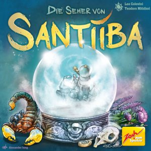Die Seher von Santiiba board game cover